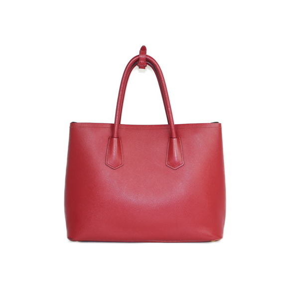 Prada Double Leather Red Bag - Picture 1 of 11